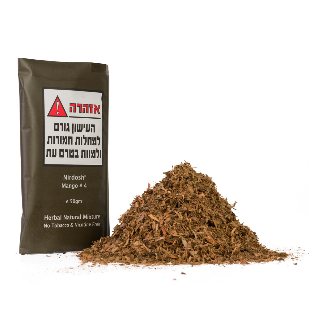 NIRDOSH תערובת צמחים לעישון ללא טבק וללא ניקוטין - 50 גרם