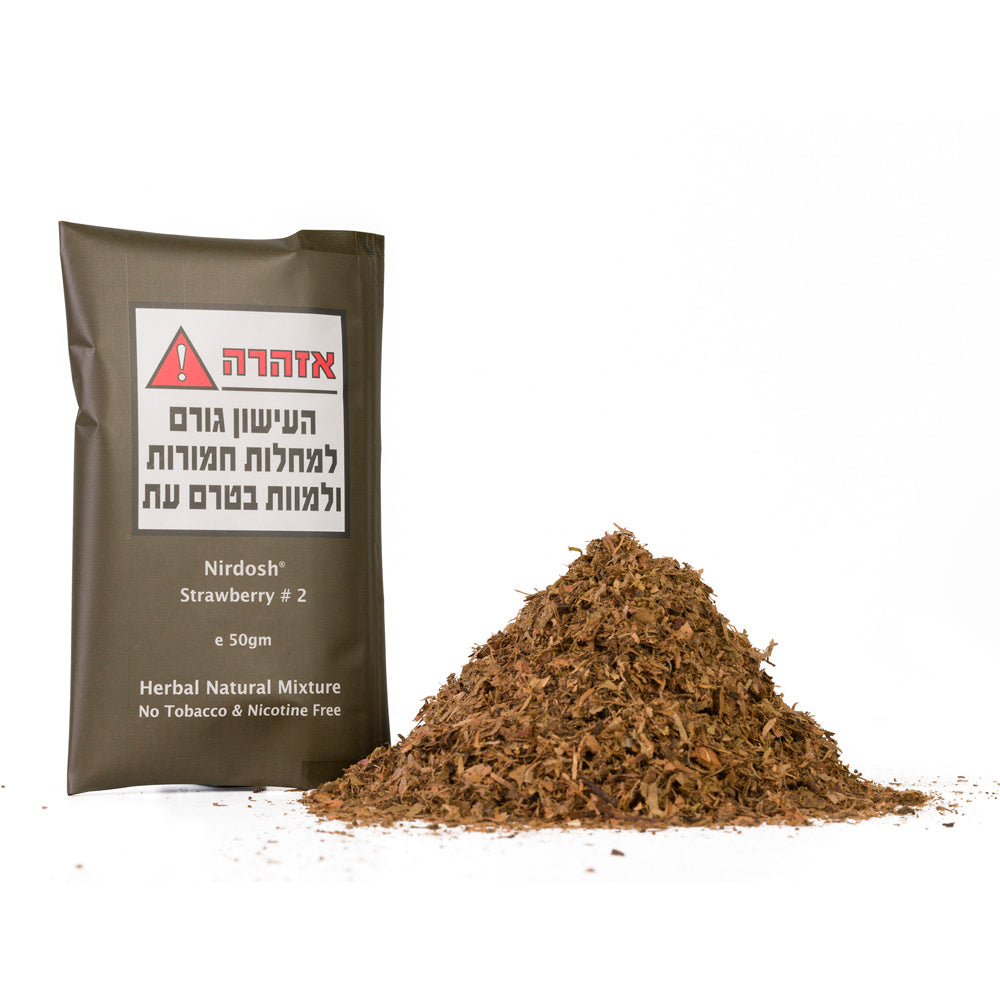 NIRDOSH תערובת צמחים לעישון ללא טבק וללא ניקוטין - 50 גרם